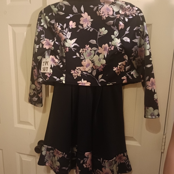 Girls Blue Dress with jacket size 16 - Picture 2 of 4